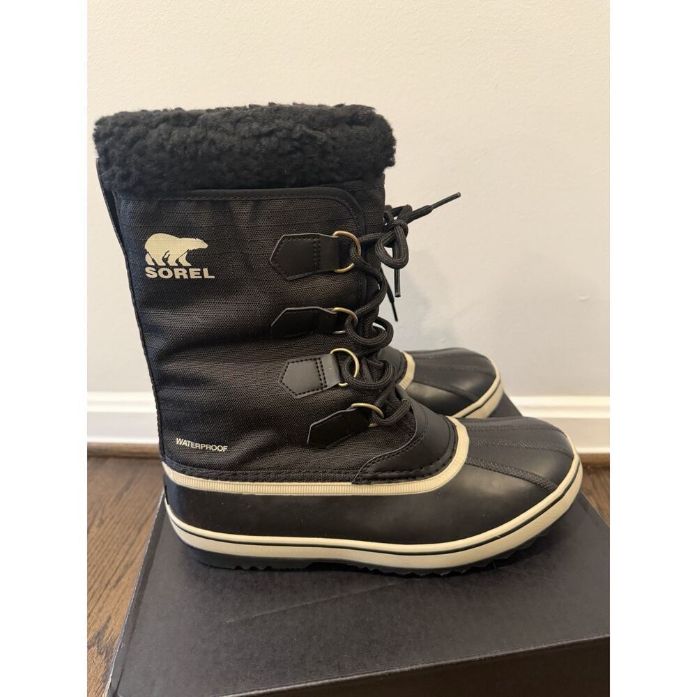 Sorel 1964 PAC™ NYLON Waterproof Insulated BLACK Snowboots Size 9 Women's Sz 11